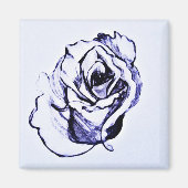 Blume Rose Magnet (Vorne)
