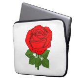 BLUME ROSE - ROTE ROSE ! LAPTOPSCHUTZHÜLLE (Vorderseite Links)