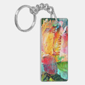 Blume Rose Schlüsselanhänger (Vorderseite links)