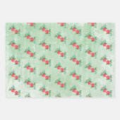 Blume, Rose und Bluebirts Geschenkpapier Set (Vorderseite 2)