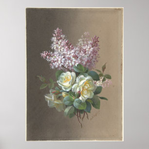 Blume Rose und Lilacs Poster