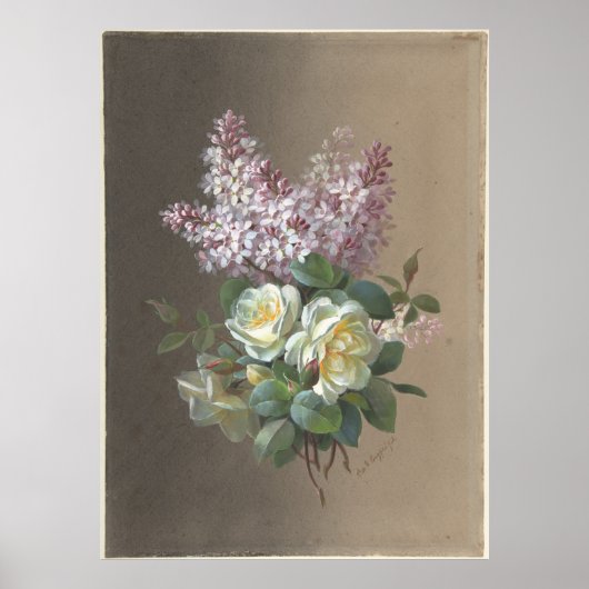 Blume Rose und Lilacs Poster (Vorne)