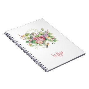 Blume Rose Wasserfarbe Notizblock