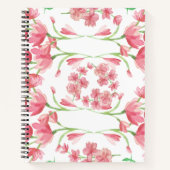 Blume, Rosenbukett, rosa Blume Notizblock (Vorderseite)