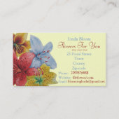 Blume Rot-Gelb-Lilien Originale Floristen Visitenkarte (Vorderseite)
