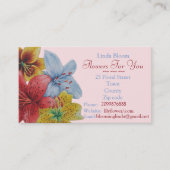 Blume Rot-Gelb-Lilien Originale Floristen Visitenkarte (Vorderseite)