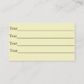 Blume Rot-Gelb-Lilien Originale Floristen Visitenkarte (Rückseite)