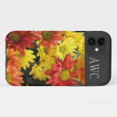 Blume, rot, gelb und orange, farbig, monogramm Case-Mate iPhone hülle (Rückseite (Horizontal))