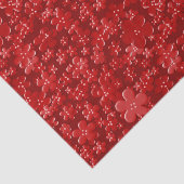 Blume-Rot-GEWEBE-WRAPPING-PAPIER Seidenpapier (Ausschnitt)