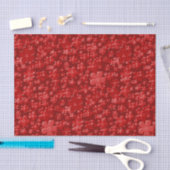 Blume-Rot-GEWEBE-WRAPPING-PAPIER Seidenpapier (Handwerk)