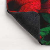 Blume: Rot Mousepad (Ecke)