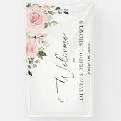 Blume rot, rosa Blume, Brautparty Empfang Banner (Vertikal)