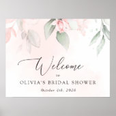 Blume rot, rosa Blume, Brautparty Empfang Poster (Vorne)