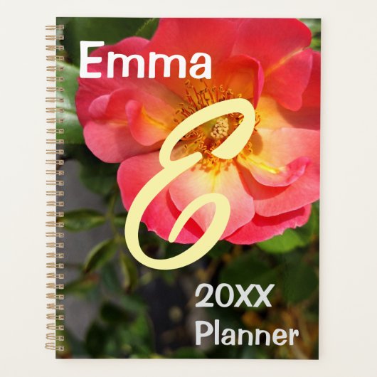 Blume Rot und Gelb Rose Planer (Vorderseite)