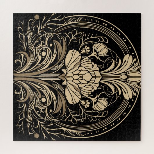 Blume Rot und Rot Puzzle (Horizontal)