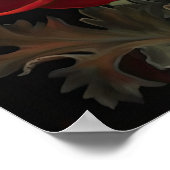 Blume Rote Anemone Poster (Ecke)