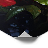 Blume Rote Garden Poster (Ecke)