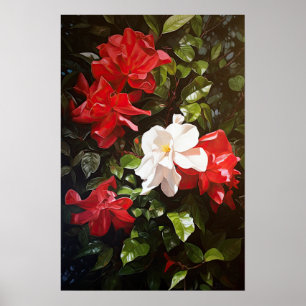 Blume Rote Garden Poster