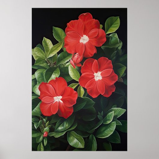 Blume Rote Garden Poster (Vorne)
