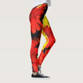 Blume Rote Gelbe Mütter Leggings (Rechts)