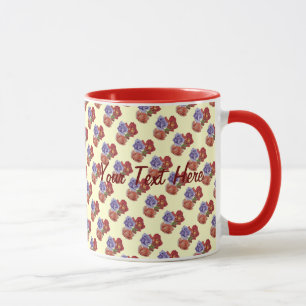 Blume rote Rosen und Rose Knospen Blütenkunst Tasse