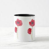 Blume Roter Mohn Tasse (Zentrum)