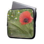 Blume Roter Mohn, Toskana, Italien Laptopschutzhülle (Vorderseite Links)
