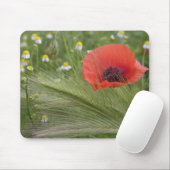 Blume Roter Mohn, Toskana, Italien Mousepad (Mit Mouse)