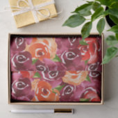 Blume Rotes Orangenglühen Seidenpapier (Geschenk)