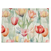 Blume Rotgelber Tulip Geburtstag Große Geschenktüte (Vorderseite)