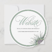 Blume-Round-Wedding-Website Einladung (Vorderseite)