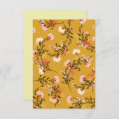 Blume RSVP Karte (Vorne/Hinten)