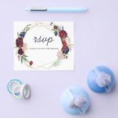 Blume RSVP-Karte. Flyer (Einzeln)