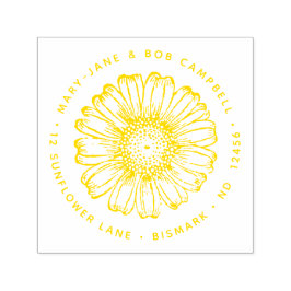 Blume Rücksendeadresse Sonnenblumen Botanisch Permastempel