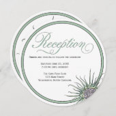 Blume rund um die Hochzeitsempfehlung Einladung (Vorne/Hinten)