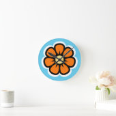 Blume Runde Wanduhr (Zuhause)