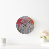 Blume Runde Wanduhr (Zuhause)