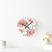 Blume Runde Wanduhr (Zuhause)