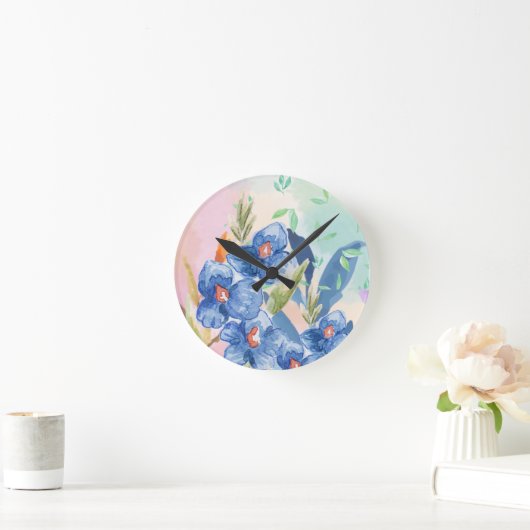 Blume Runde Wanduhr (Zuhause)