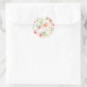 Blume Runder Aufkleber (Tasche)