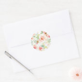 Blume Runder Aufkleber (Umschlag)
