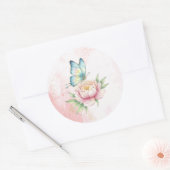 Blume Runder Aufkleber (Umschlag)