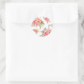 Blume Runder Aufkleber (Tasche)