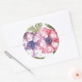 Blume Runder Aufkleber (Umschlag)