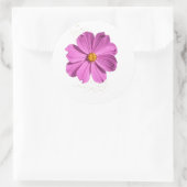 Blume Runder Aufkleber (Tasche)