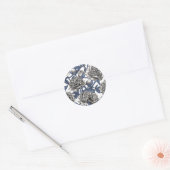 Blume Runder Aufkleber (Umschlag)