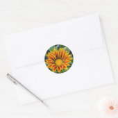 Blume Runder Aufkleber (Umschlag)