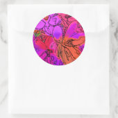 BLUME RUNDER AUFKLEBER (Tasche)