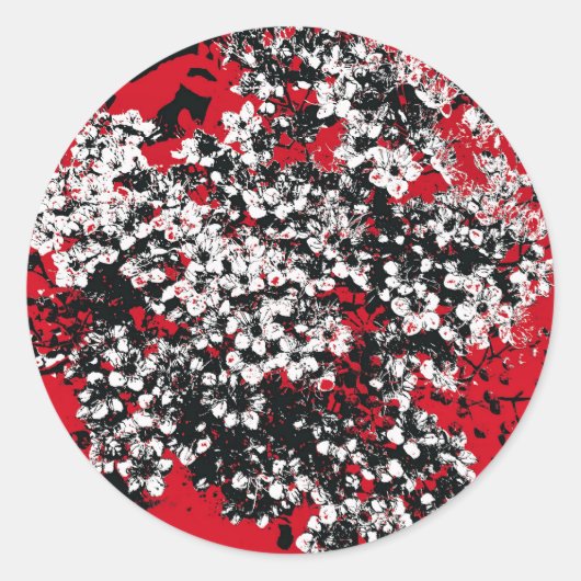 BLUME RUNDER AUFKLEBER (Vorderseite)