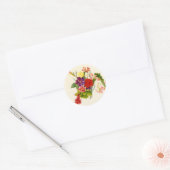 Blume Runder Aufkleber (Umschlag)